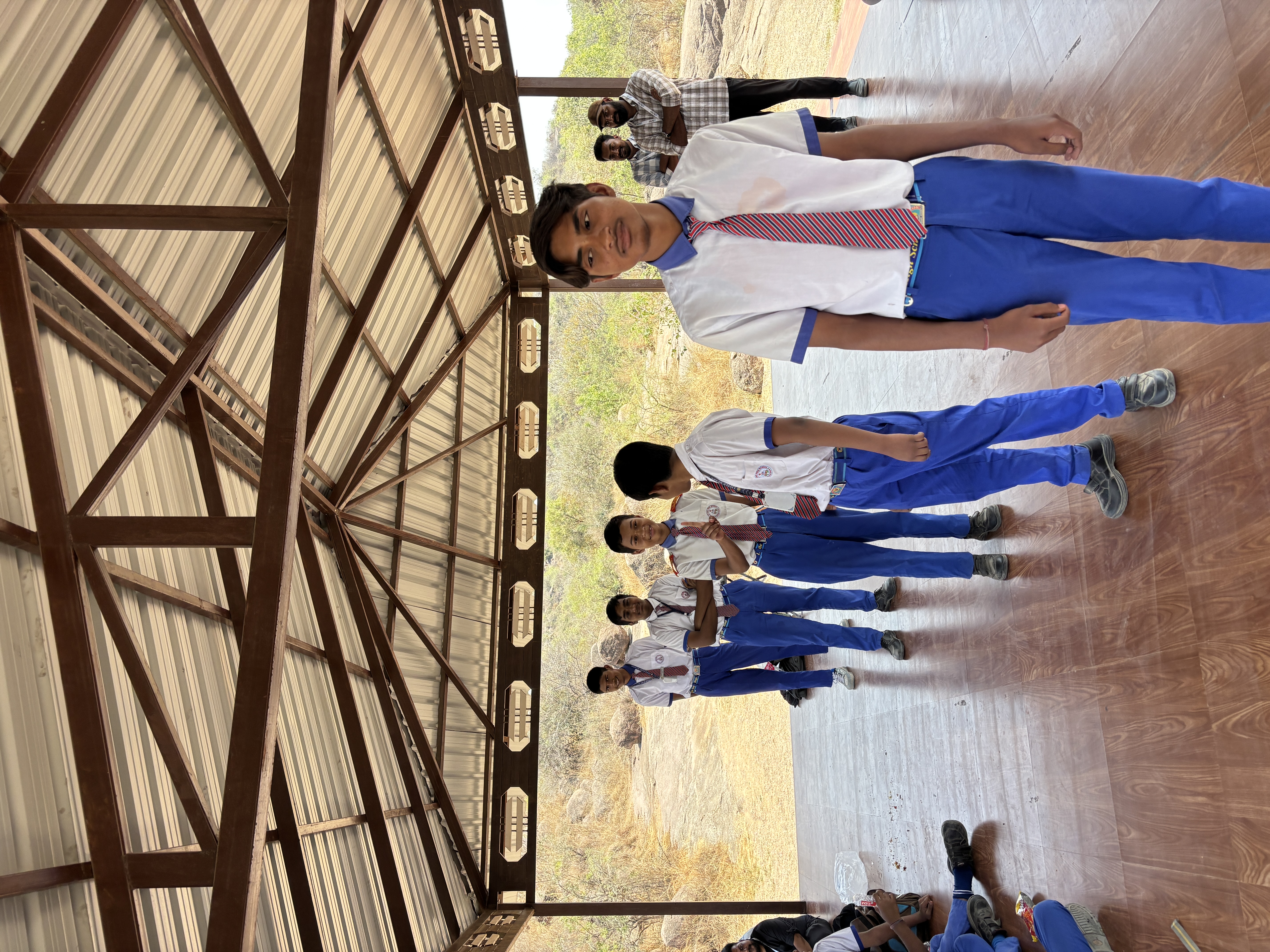 Students during educational trip